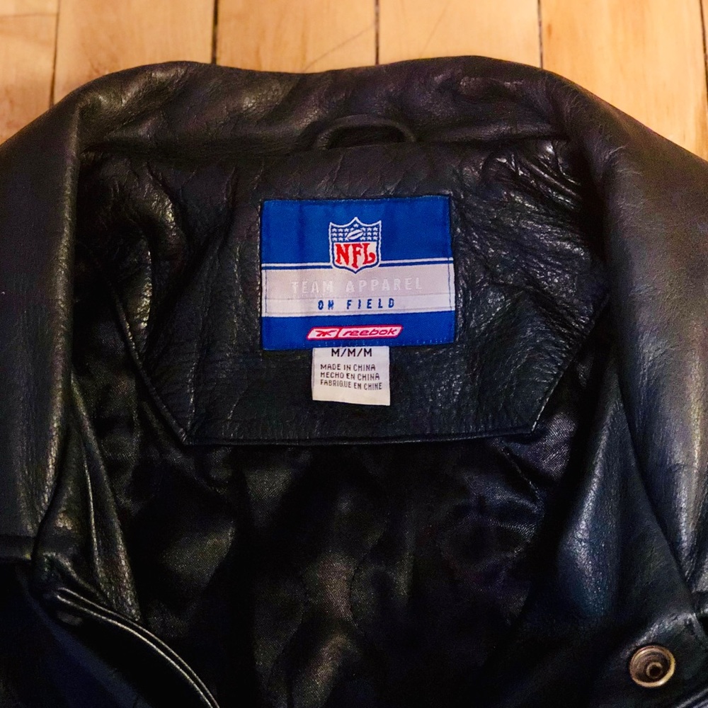 🔥Authentic black leather NFL Packers zipup jacket - Picture 3 of 5